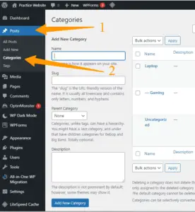 2 Easy Ways To Add Categories And Subcategories In WordPress