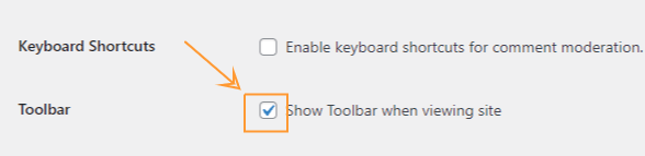 uncheack the show toolbar option