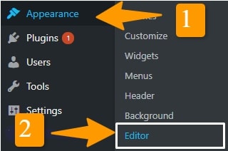 wordpress theme editor