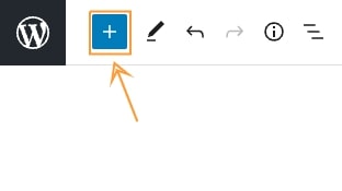 Plus icon in wordpress menu