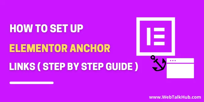 How to Set Up Elementor Anchor Links