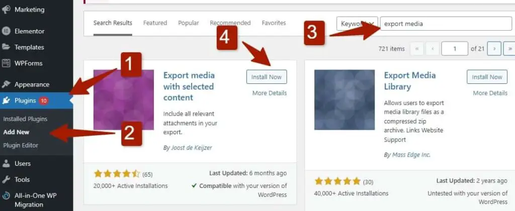 Export WordPress Posts With Images plugin