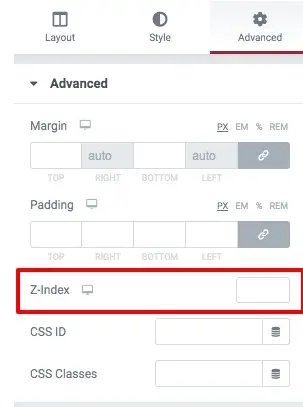 How to Use Z- index in Elementor