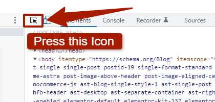 inspect element icon