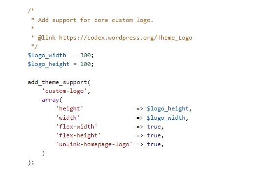 logo customization code