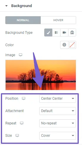 Adjust Image Positioning in elementor