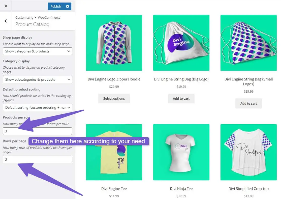 How to Change Number of Products per page WooCommerce