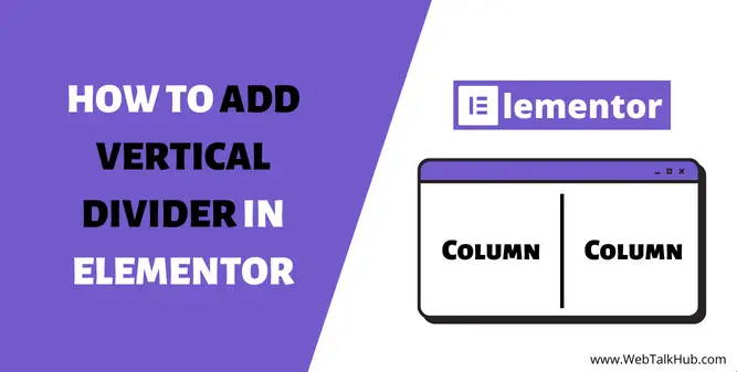 How to Add Vertical Divider in Elementor