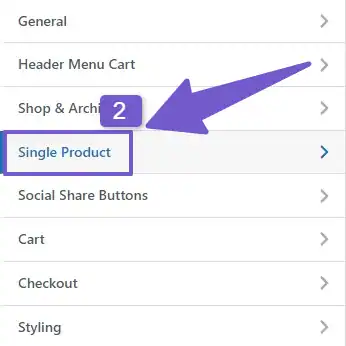 Single product tab in theme customization