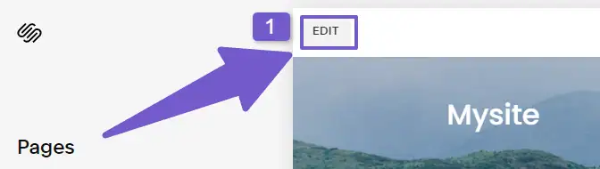 Editing Squarespace website