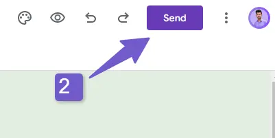 google form send button