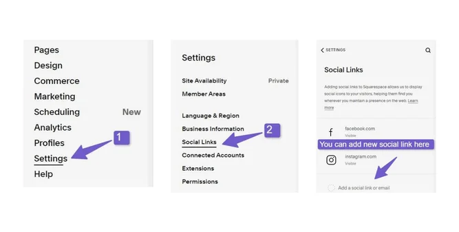 Add Social Media Icons to Squarespace Using Social Links Blocks