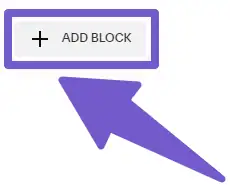 Add block toolbar in the top left corner of Squarespace