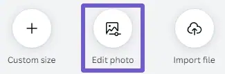 Click on edit photo button