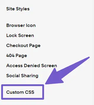 Custom CSS tab 