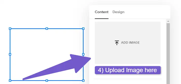 Uploading image to image block in Squarespace