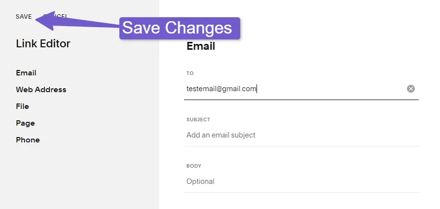 save header changes in squarespace
