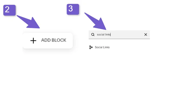 add social link in squarespace