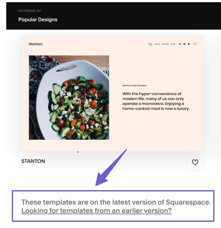 squarespace version 7.0 templates