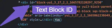 text block ID