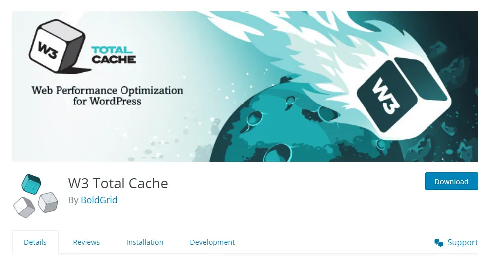 W3 Total Cache plugin to clear website cache