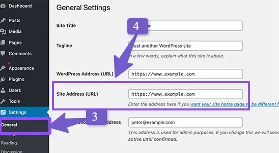 check your correct site URL in wordpress