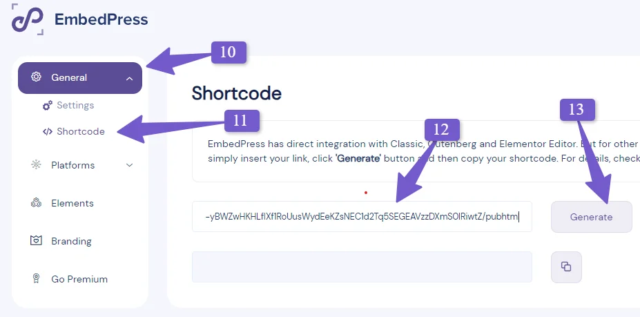 embedpress plugin settings