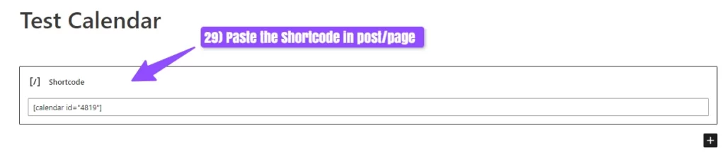 paste the shortcode in page