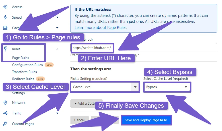 Setting Custom Cache Rules in Cloudflare 