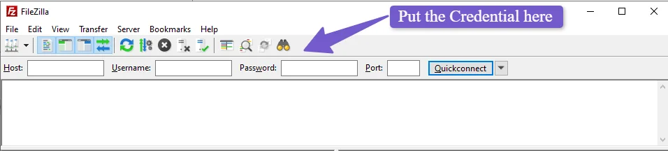 connect website with ftp using filezilla