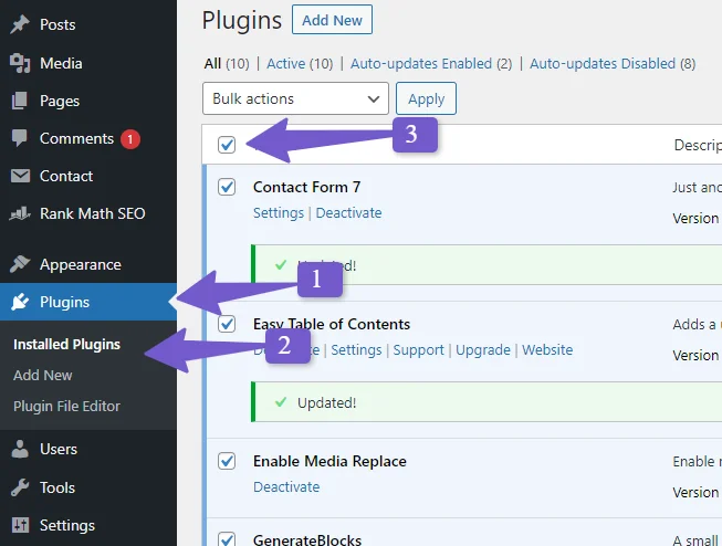 deactivate all plugin to troubleshoot failed to load resource error