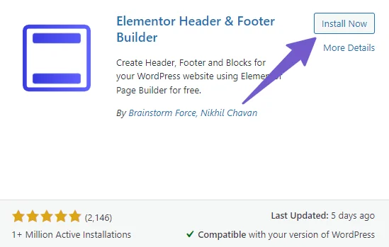 Elementor Header & Footer Builder Plugin