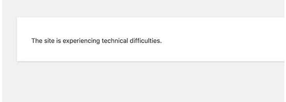 This site is experiencing technical difficulties