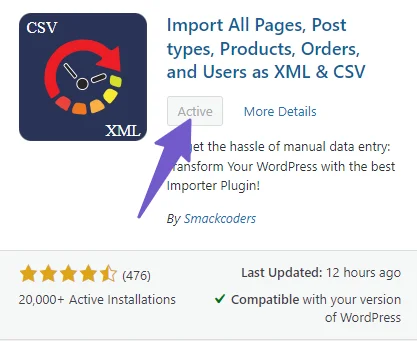 XML Importer plugin by smackcoders