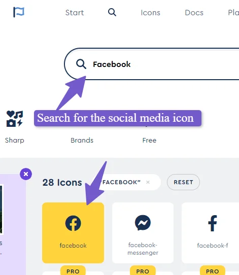 search for the icon in font awesome website