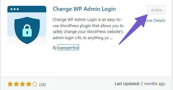 Change WP Admin Login plugin for changing wordpress admin login URL