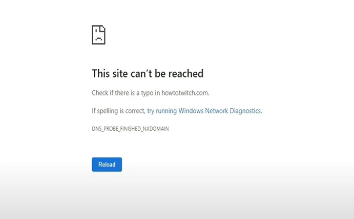 preview of This Site Can't Be Reached Error in WordPress