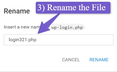 rename the login page