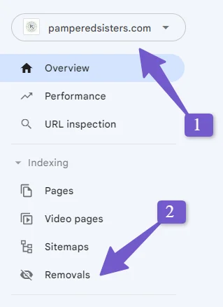 access the google search console removal tool