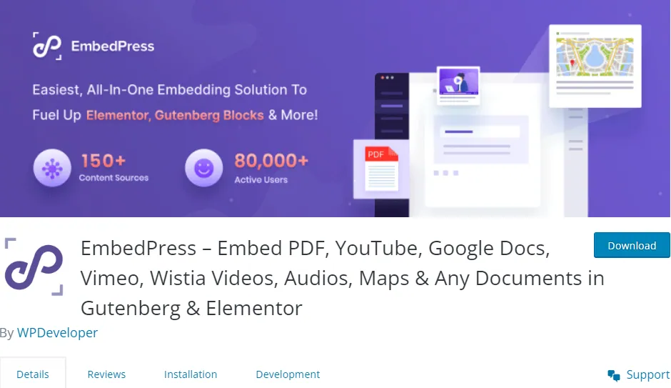 embed press plugin 