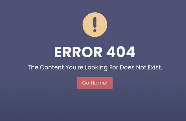 example of 404 page in divi