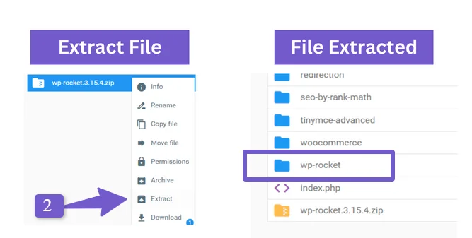 extract plugin in wp-content plugin folder