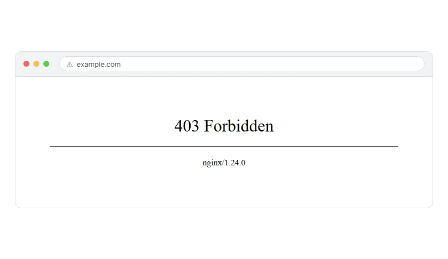 What 403 Forbidden: What It Means and How to Fix It looks like in the browser
