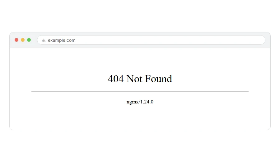 What 404 Not Found: What It Means and How to Fix It looks like in the browser