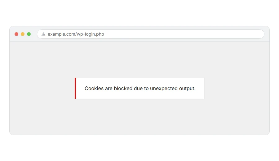 What Cookies Are Blocked Due to Unexpected Output: How to Fix It looks like in the browser