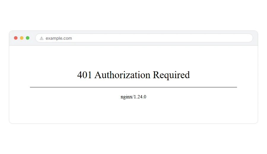 What 401 Unauthorized: What It Means and How to Fix It looks like in the browser