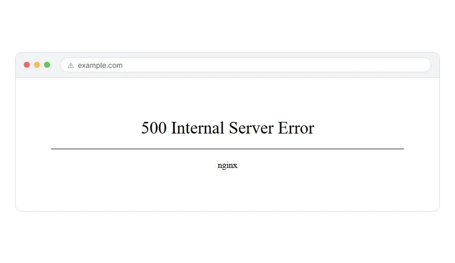 What 500 Internal Server Error: 8 Ways to Fix It looks like in the browser