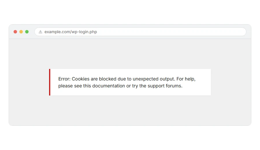 What Cookies Are Blocked Due to Unexpected Output: How to Fix It looks like in the browser
